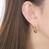 Knot Hoop Earrings