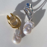 Baroque Pearl Layered Ear Cuff