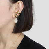 Baroque Pearl Layered Ear Cuff