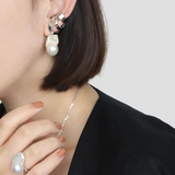 Baroque Pearl Layered Ear Cuff