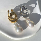 Baroque Pearl Layered Ear Cuff