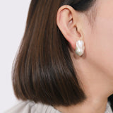 Baroque Pearl Stud Earrings