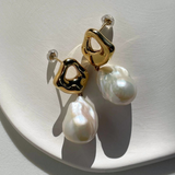 Baroque Pearl Motif Earrings