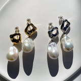 Baroque Pearl Motif Earrings