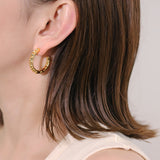 Bump Hoop Earrings