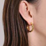 Bump Hoop Earrings