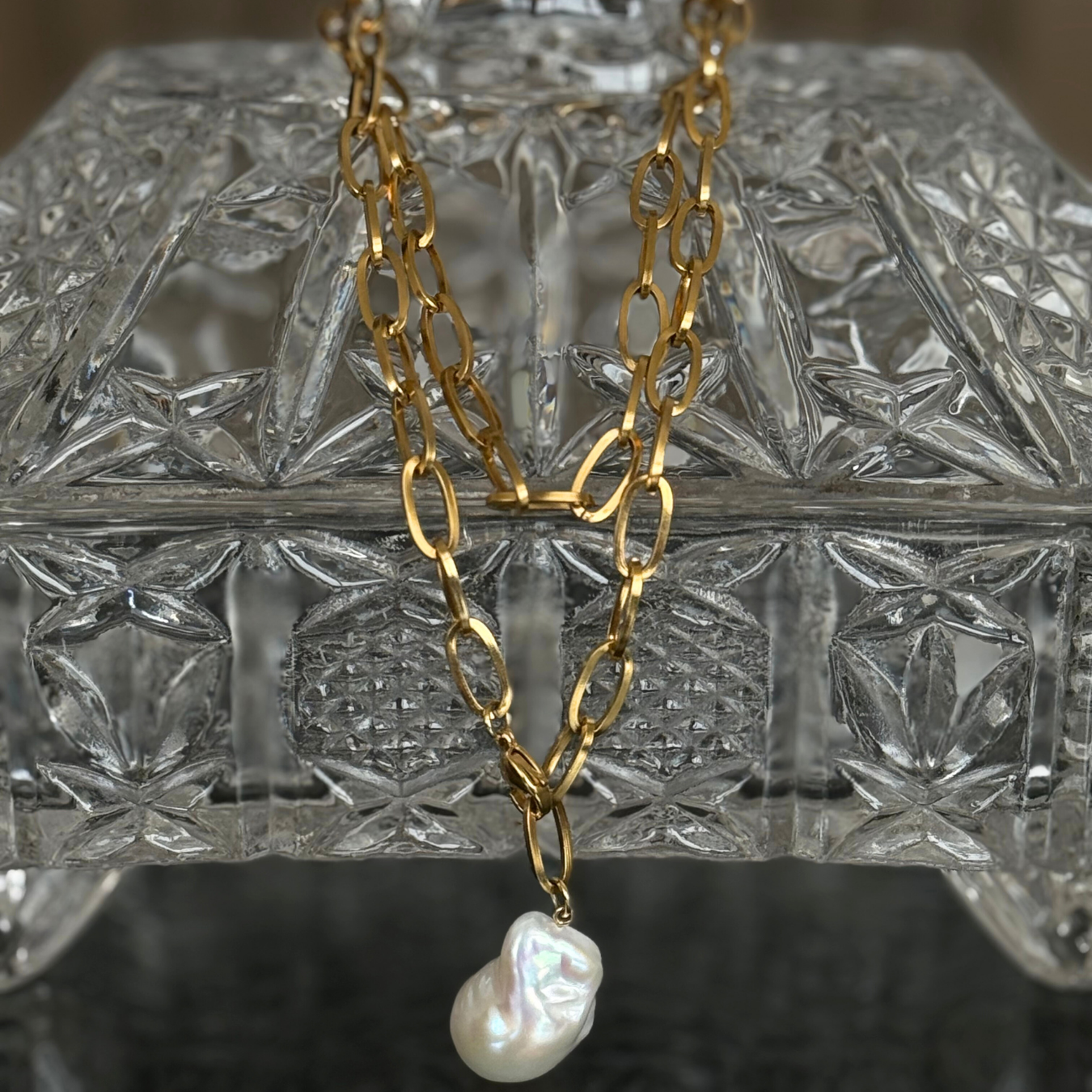 Baroque Pearl Y Necklace – LARICA Baroque Pearl Y Necklace – LARICA