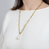 Baroque Pearl Y Necklace