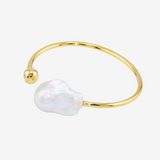 Zirconia Baroque Pearl Bangle