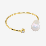 Zirconia Baroque Pearl Bangle