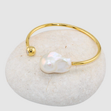 Zirconia Baroque Pearl Bangle