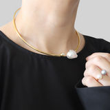 Zirconia Baroque Pearl Choker