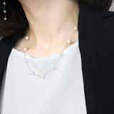 Pearl Station Necklace