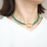 【受注品】Shell Motif Natural Stone Necklace