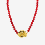 【受注品】Shell Motif Natural Stone Necklace