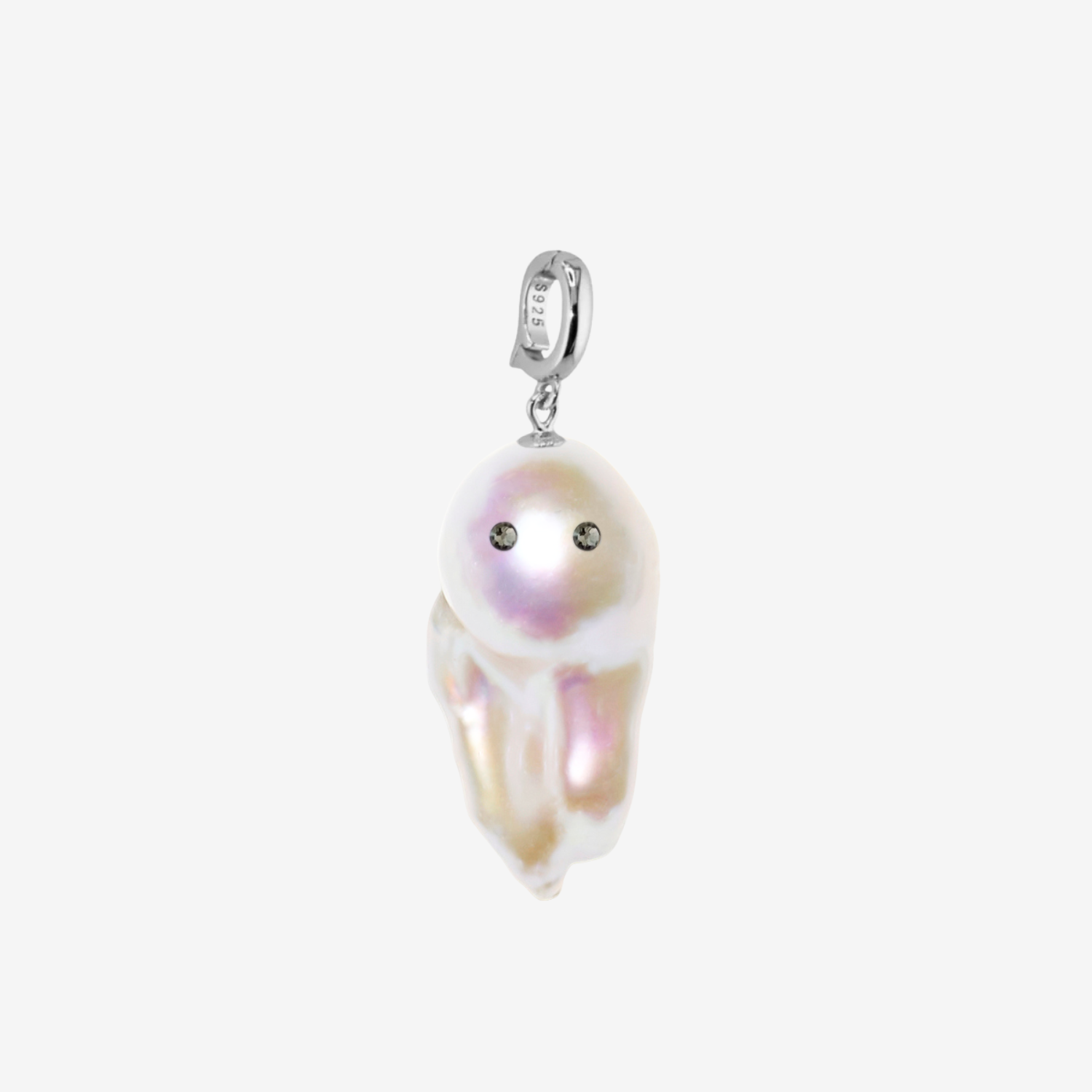 Ghost Baroque Pearl Pendant Top(SILVER) – LARICA Ghost Baroque Pearl Pendant Top(SILVER) – LARICA