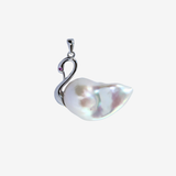 Swan Baroque Pearl Pendant Top