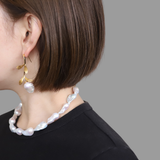 Baroque Pearl Statement Necklace