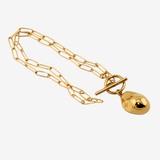 Metal Baroque Pearl Necklace