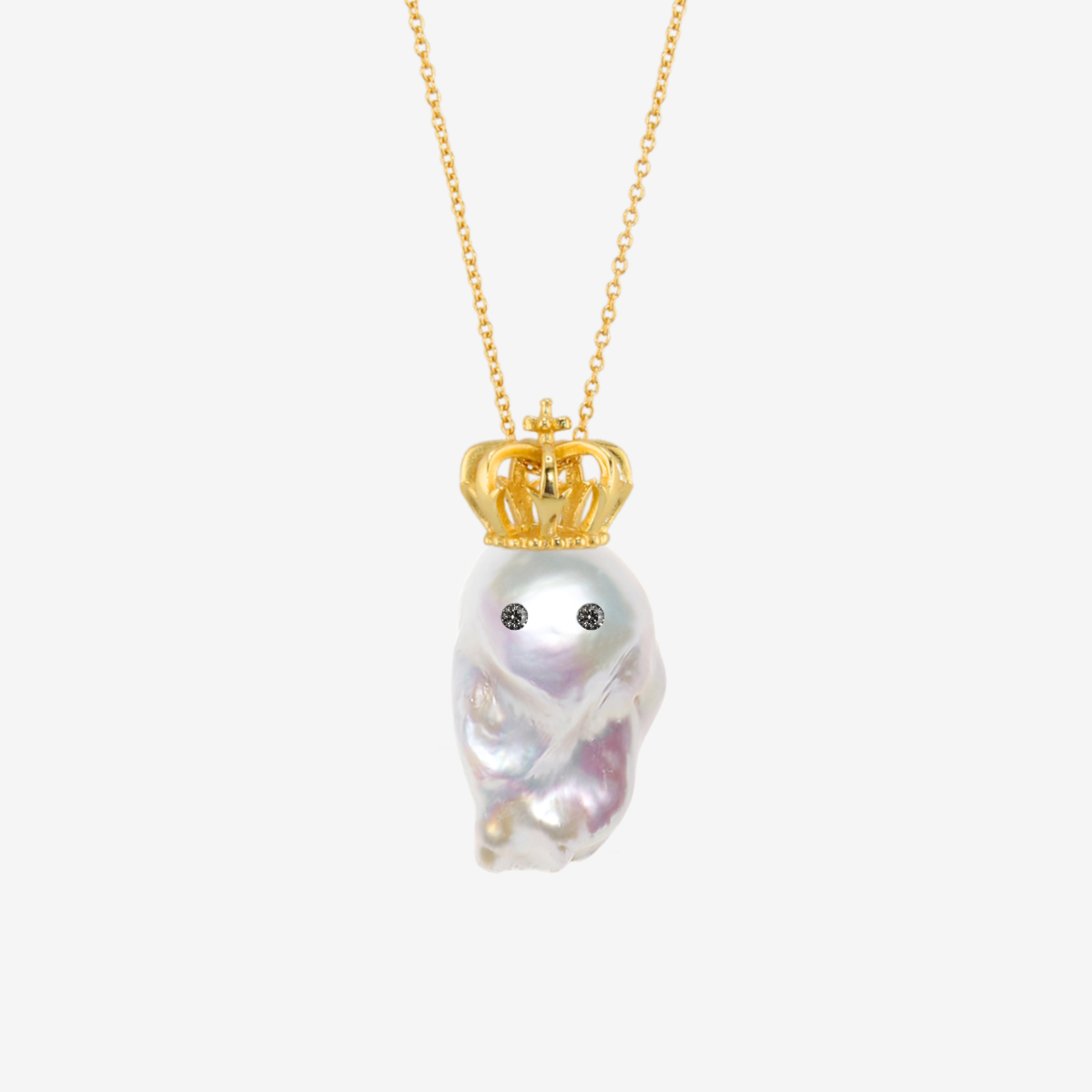King Ghost Baroque Pearl Pendant Top(Gold) – LARICA King Ghost Baroque Pearl Pendant Top(Gold) – LARICA