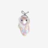 Ribbon Ghost Baroque Pearl Pendant Top（SILVER）