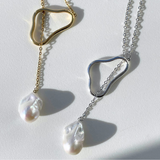 Baroque Pearl Lariat Necklace