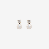 Zirconia Petit Pearl Earrings