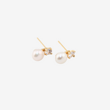 Zirconia Petit Pearl Earrings