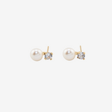 Zirconia Petit Pearl Earrings