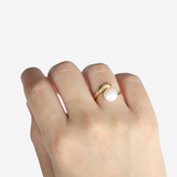 Pearl Open Ring