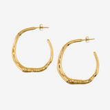 Irregular Line Hoop Earrings