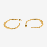 Irregular Line Hoop Earrings