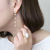 2Way Dot Pearl Chain Pierce