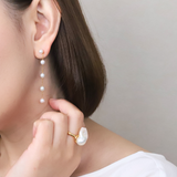 2Way Dot Pearl Chain Pierce