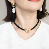 Shell Motif Baroque Pearl Drop Pierce