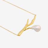 Branch Line Baroque Pearl Necklace