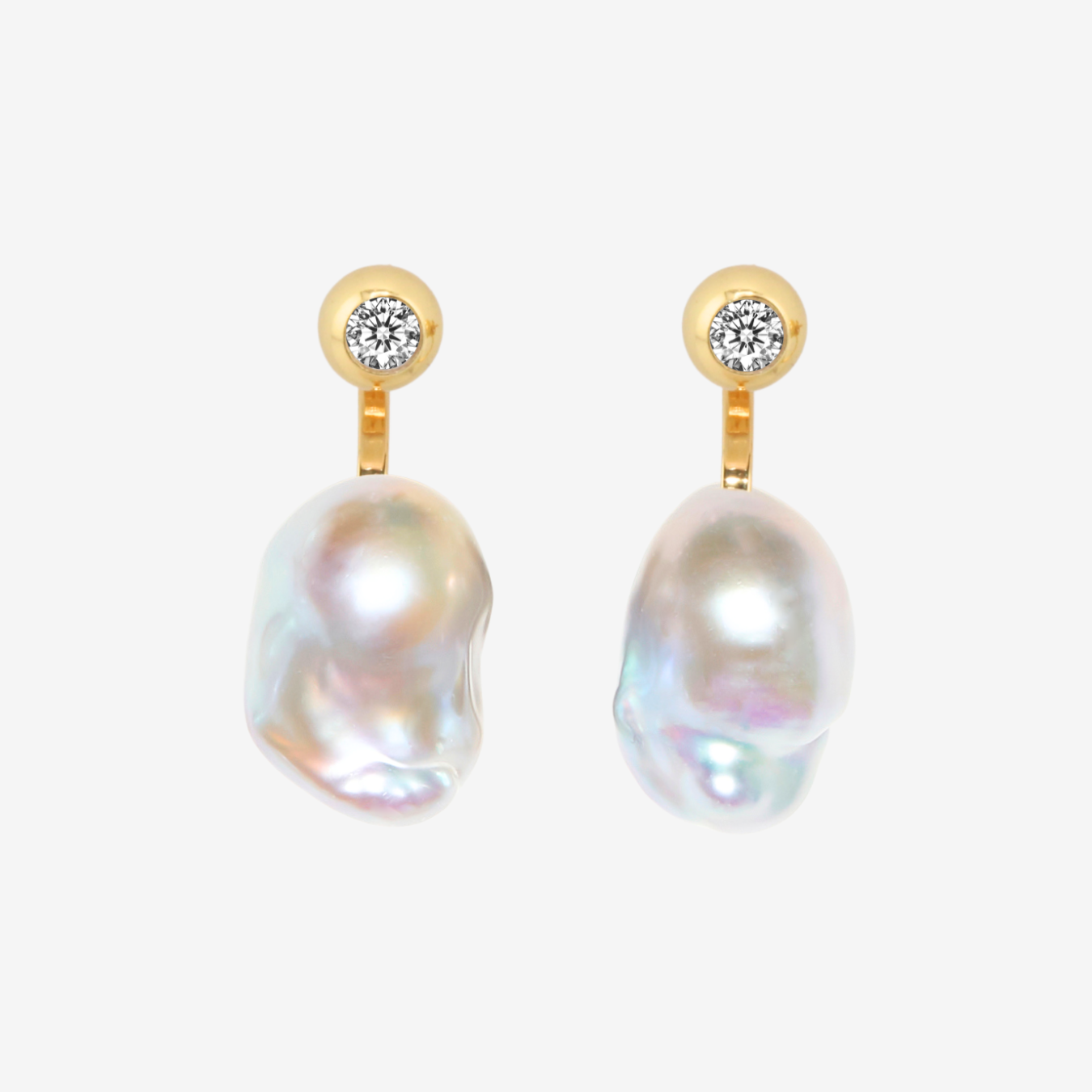 2way Zirconia × Baroque Pearl Pierce – LARICA