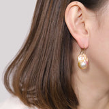 Color Baroque Pearl Drop Earrings