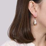 Color Baroque Pearl Drop Pierce/Earring