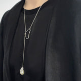 Baroque Pearl Lariat Necklace