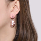 Color Baroque Pearl Drop Earrings